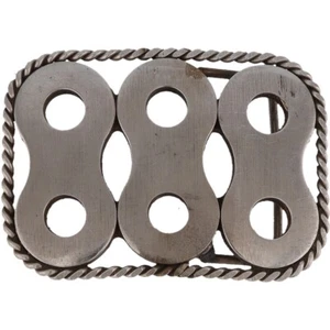 Ss Machine Shop Machinist Western Handmade Abstract Cowboy Vintage Belt Buckle - Picture 1 of 5