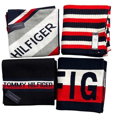 Tommy Hilfiger Invierno Bufanda Cuello Calentador Logo Rojo Blanco Azul Elección del Comprador Nuevo Foto 1 de 4