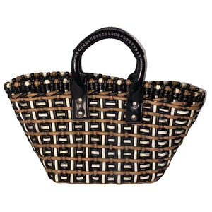Balenciaga Bistro Panier Vinyl Tote Bag Crossbody Bag - Picture 1 of 10