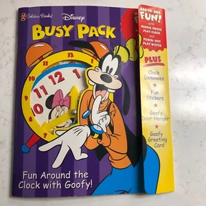 *VINTAGE 1999 DISNEY BUSY PACK GOOFY GOLDEN BOOK* - Picture 1 of 4