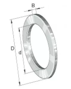 1 Stk. IBU / IBB Laufscheibe LS2035 für Axial-Nadelkranz 20x35x2,75 mm - Bild 1 von 1