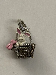 Cute Bunny With Eggs Opens Brighton Charm Pendant D21 - Picture 1 of 4