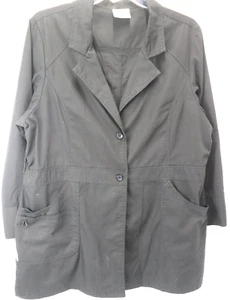 Adar Women's 3XL Black Lab Coat - Picture 1 of 16