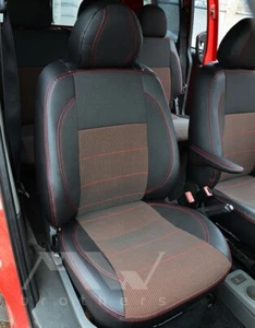 Sitzbezüge Maßgeschneidert Für FIAT DOBLO I (2000-2016) Kunstleder/Stoff - Bild 1 von 6