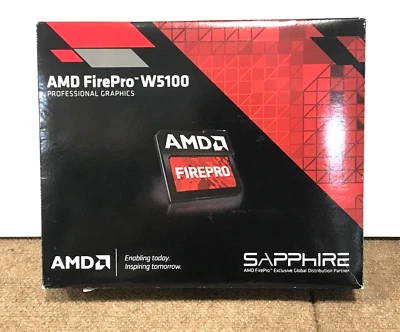 Sapphire AMD FirePro W5100 4GB DDR5 Quad DisplayPort PCI-E3x16 Video Card ✅❤️️✅ - Image 1 of 4