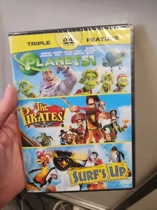 The Pirates Band of Misfits Planet 51, Surfs Up, Triple Feature DVD 3 Movies NEW - Picture 1 of 2