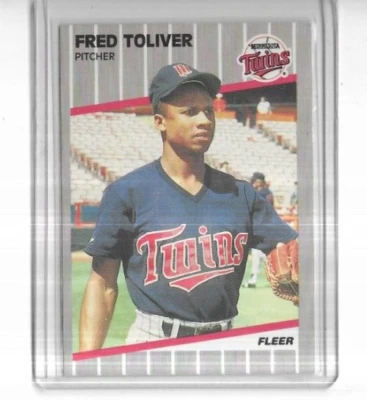 1989 Fleer #126 Fred Toliver Minnesota Twins - Image 1 of 2