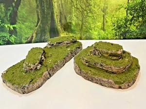 Wargaming Gelände Modular Grassy Hills Warhammer BEMALT XL 2er Set D&D - Bild 1 von 9