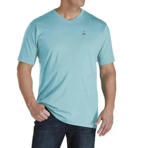 PSYCHO BUNNY Classic V Neck Tee Men 3XL Embroidery Pima Cotton Timeless Travel - Picture 1 of 11