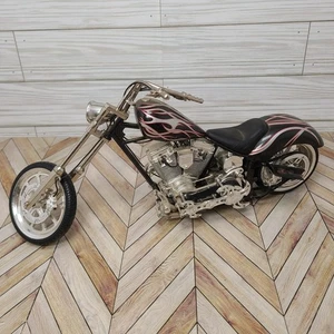 Orange County Choppers Die-Cast Motorcycle Model OCC No Box Silver And Red 1:10 - Picture 1 of 13