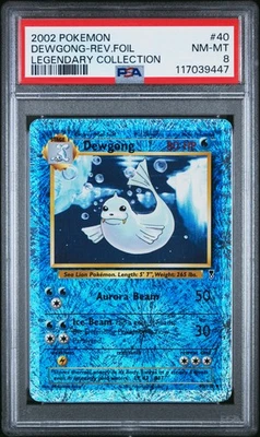 2002 POKEMON LEGEND COLL #40 DEWGONG-REVERSE FOIL PSA 8 - Image 1 of 2