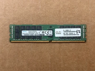 Samsung 32GB 2Rx4 DDR4 M393A4K40BB1-CRC0Q PC4-2400T RDIMM Server Memory Ram - Image 1 of 4
