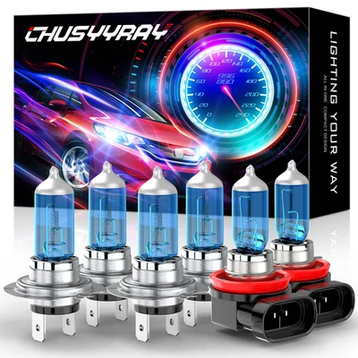 Combo faro halógeno haz alto bajo + bombillas antiniebla para BMW 328i 2007-16 blanco Foto 1 de 4