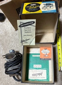2 Vintage OSTER STIM-U-LAX Junior Massage Instrument.Original Box & Instructions - Picture 1 of 20
