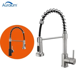 Gastro Küchenarmatur Wasserhahn 360° ausziehbar Brause Edelstahl Einhandmischer - Bild 1 von 19