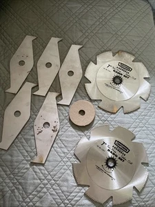 Craftsman Kromedge 7" Dado Saw Blade Set 5 Chippers W Box Manual Blades 9-3257 - Picture 1 of 9