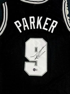 Tony Parker Signed Jersey San Antonio Spurs Beckett Certified - Picture 1 of 1