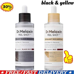 Dr.Melaxin PEEL SHOT-GLOW EXFOLIANT RICE AMPOULE (WHITE RICE+BLACK RICE)=60%OFF - Picture 1 of 17