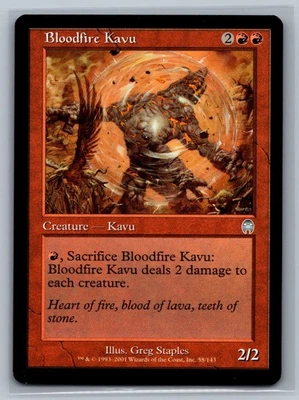 Magic The Gathering Apocalypse Bloodfire Kavu #58/143 MTG TCG CCG - Image 1 of 2
