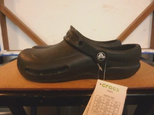 CROCS "BISTRO" BLACK  CLOG SHOE     WOMENS SZ. 8      NWOB - Picture 1 of 4