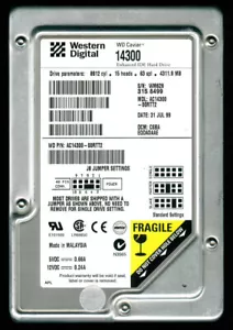 WD AC14300R, 3.5"/4GB/5400rpm/512KB, FW: 17.01J17, Malaysia, date 1999/07 - Picture 1 of 7
