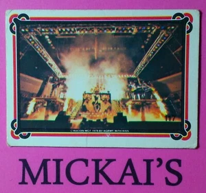KISS DONRUSS TRADING CARD 1978 AUCOIN SERIES 2 - NUMBER 117 - KISS HIGH ON STAGE - Foto 1 di 2