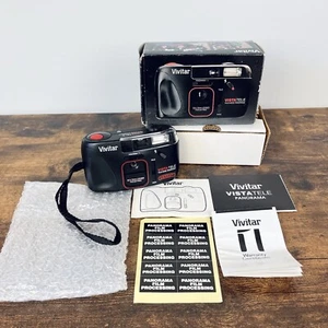 Vivitar Vista Tele-Wide Panorama 35mm Camera 35mm and 70mm Lenses with Case NOS - Picture 1 of 11