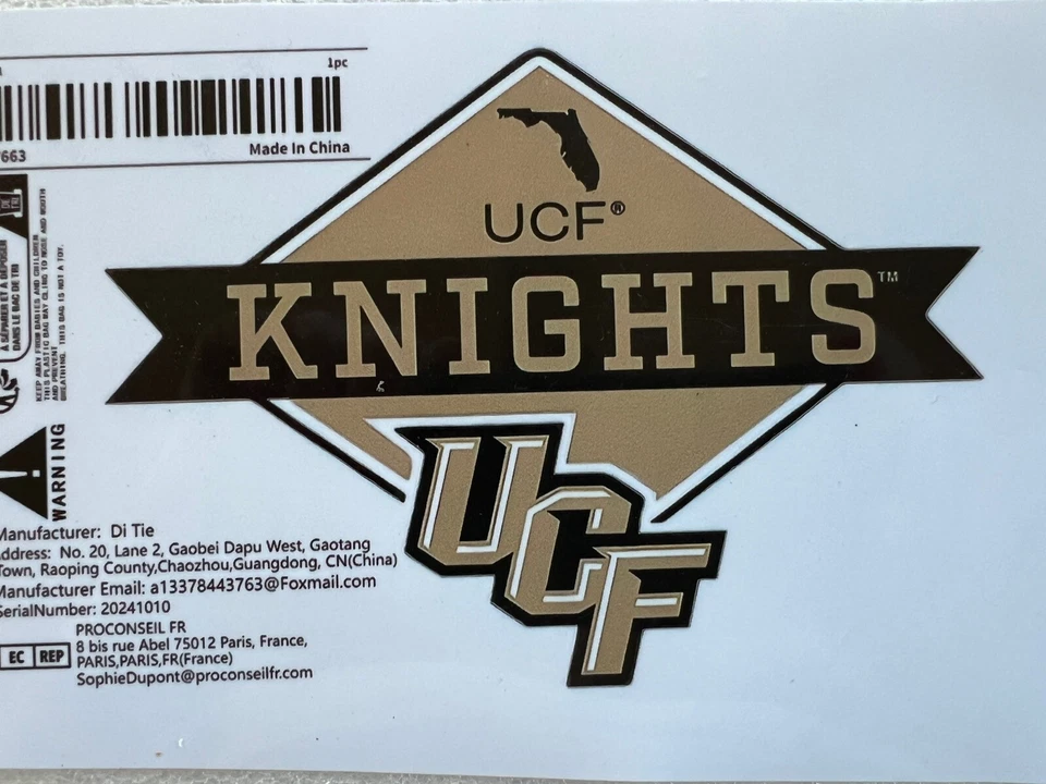 University Of Central Florida UCF Knights Decal - Image 1 of 1