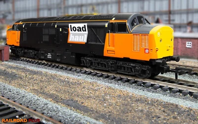 Hornby R30188 Railroad Plus Loadhaul Class 37 Co-Co 37710 Diesel Locomotive - Image 1 of 4