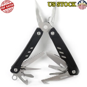 17-in-1 Multi Tool Stainless Steel Outdoor Camping Survival Gadget Sheath New - Picture 1 of 7