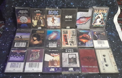 25 vintage popular famous 70s-80s rock hard rock alternative rock cassettes - Image 1 of 4