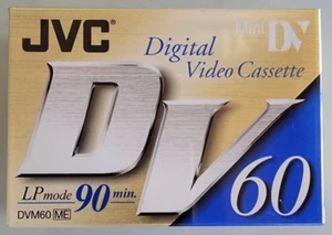 JVC Mini DV60 Digital Video Tape M-DVM60ME 60 Minutes Japan Sealed. - Picture 1 of 3