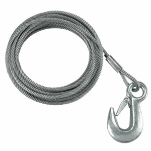 Fulton 3/16" x 25' Galvanized Winch Cable ATV UTV 4,200 lbs Line Hook Rope Pull - Picture 1 of 1