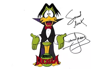 Sir David Jason **HAND SIGNED** 8x10 photo ~ Beckett BAS *Count Duckula* - Foto 1 di 2
