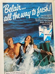 Belair Cigarettes, Full Page Vintage Print Ad - Picture 1 of 1