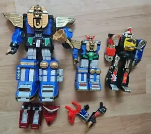 ¡FIGURAS POWER RANGERS ZEO NINJA MEGAZORD Y MINI BANDAI INCOMPLETA ROJA 1996! L31 - Imagen 1 de 3