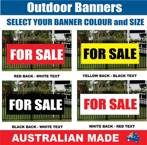 FOR SALE - VINYL BANNER SIGN - Australian Made - Picture 1 of 4