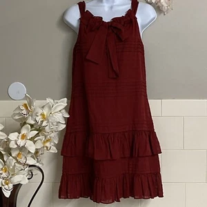 REBECCA TAYLOR La Vie Women’s dress A-Line Front Bow Tie Size XS - Picture 1 of 8