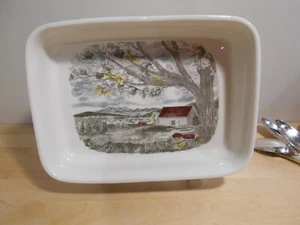 Johnson Brothers Friendly Village 11" x 8 Rectangle Casserole Dish Baker 8058 - Picture 1 of 5