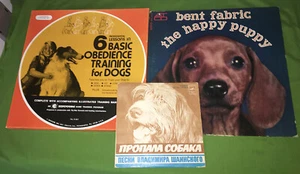 DOG LOVERS Record Albums OBEDIENCE TRAINING BOX SET LP BENT PUPPY SOVIET 45 - Picture 1 of 4