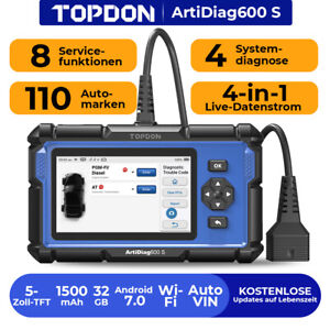 TOPDON ArtiDiag600S professional car diagnostic device car OBD2 scanner TPMS SAS ABS BMS