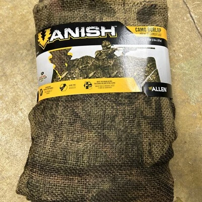 Allen VANISH КАМУФЛЯЖНАЯ МЕШКОВИНА Mossy Oak Break Up Infinity ОХОТНИЧЬИ ЖАЛЮЗИ 12 ФУТОВ X 54 дюйма - Изображение 1 из 2