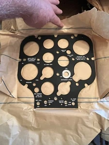 Very Rare Nos Fairchild HILLER HELICOPTER AIRCRAFT Instrument Panel - Picture 1 of 6