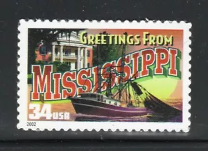 3584 * MISSISSIPPI GREETINGS * U.S. Postage Stamp MNH - Foto 1 di 1