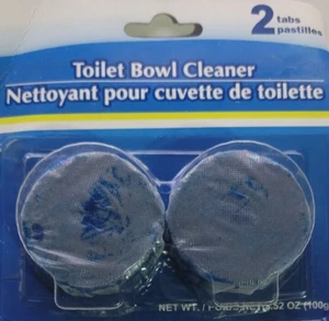 2 Tabs Automatic Toilet Bowl Cleaner Bleach Deodorize Freshens Lasting Easy Use - Picture 1 of 8