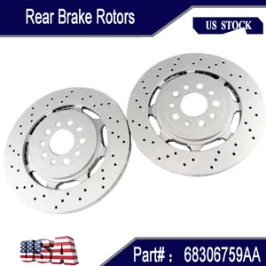 New Rear Brake Rotors 68306759AA For Alfa Romeo Giulia Stelvio Quadrifoglio - Picture 1 of 11