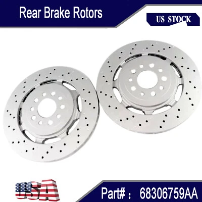 New Rear Brake Rotors 68306759AA For Alfa Romeo Giulia Stelvio Quadrifoglio - Image 1 of 4