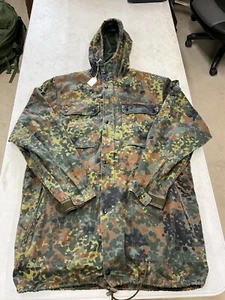 DEUTSCHE BUNDESWEHR FLECKTARN MILITÄR PARKA JACKE MIT KAPUZE GR. LARGE - Bild 1 von 5