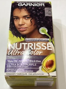 Garnier Nutrisse Ultra Color Nourishing Hair Color Crème, P1 Deep Amethyst - Picture 1 of 5