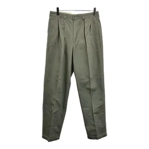 Pantalone Polo Chino 2 Tuck Vintage anni 90 Made in USA Khaki W34 L32 - Foto 1 di 9